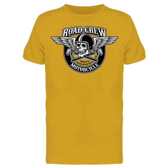 Road Crew Motorcycles  T-Shirt Men -Image by Shutterstock, Male Large