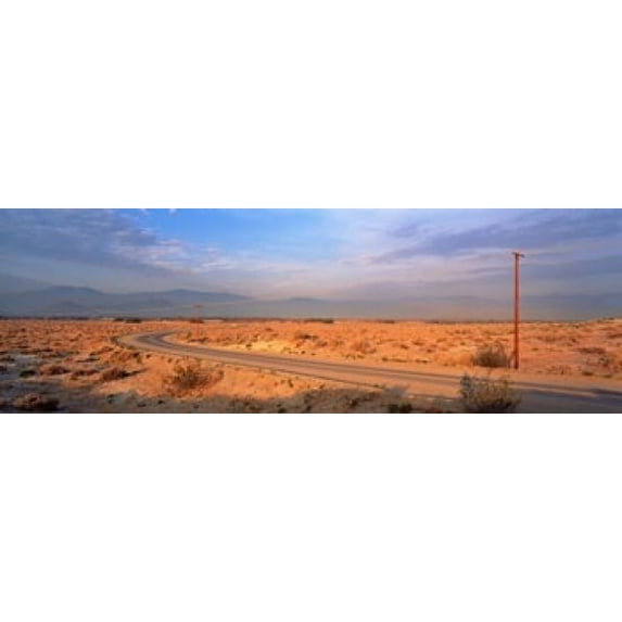 Road Desert Springs CA Poster Print (18 x 6)