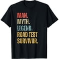 thumbnail image 1 of Road Driver's Driving Test Survivor Passed License Fun Joke T-Shirt, 1 of 4
