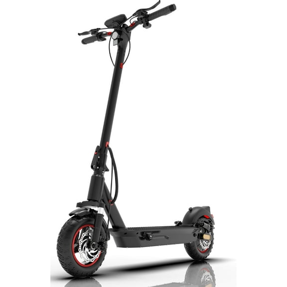 Off Road Electric Scooter for Adult, 48V 13AH Folding E-Scooters, 800W Motor up to 25Mph & 28Miles Range,10" All Terrain Tire Scooter with Dual Suspension & Turn Signal Light