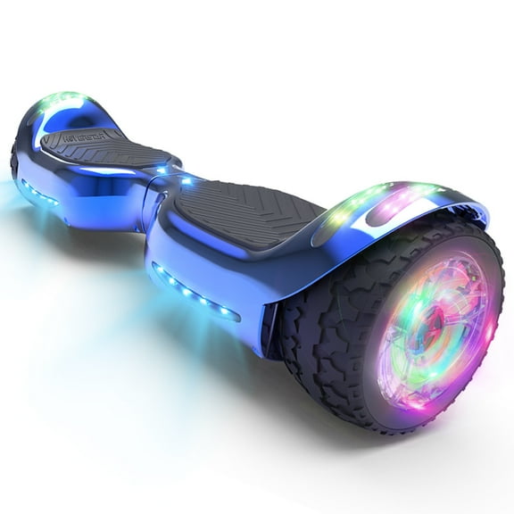Off Road Electric Scooter with LED Lights & 400W Motor, Tcdjtc Self-Balance Scooter for Kids, Electric Scooter with Bluetooth Speakers, Kids Scooter with 9MPH Max Speed, All Terrain Scooter