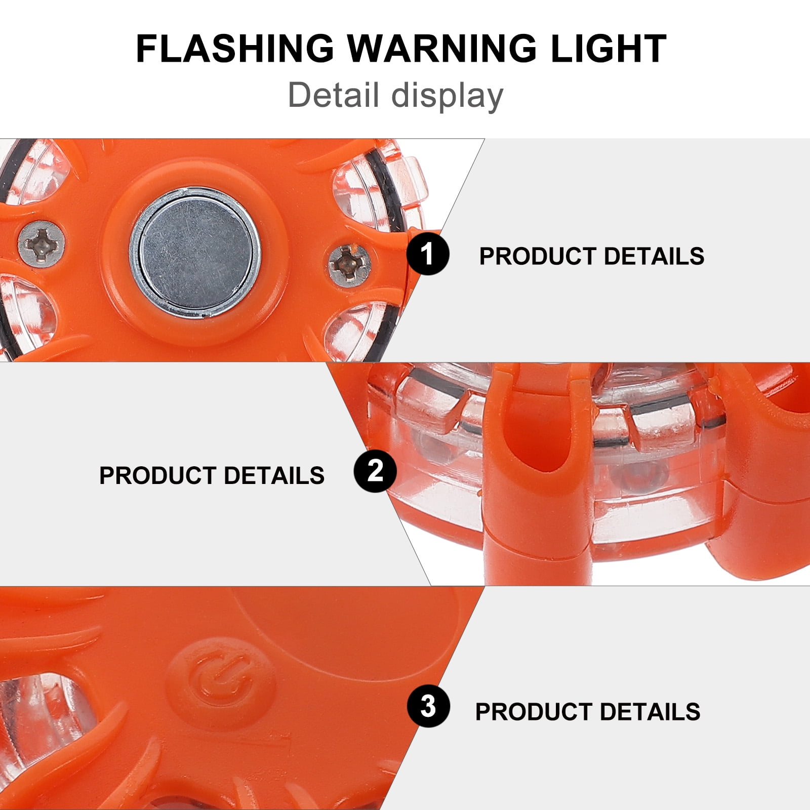 Road Flares 2Pcs LED Road Flares Emergency Beacon Safety Flare Flashing