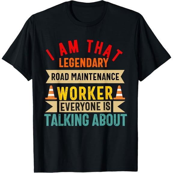 Road Highway Freeway Worker Construction Asphalt Worker T-Shirt