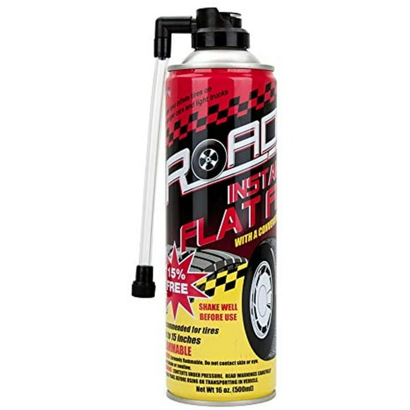 Road Instant Fixes Flat Tire Easy Hose Tire Inflator Air Filler Sealant 16oz (3 Pack)