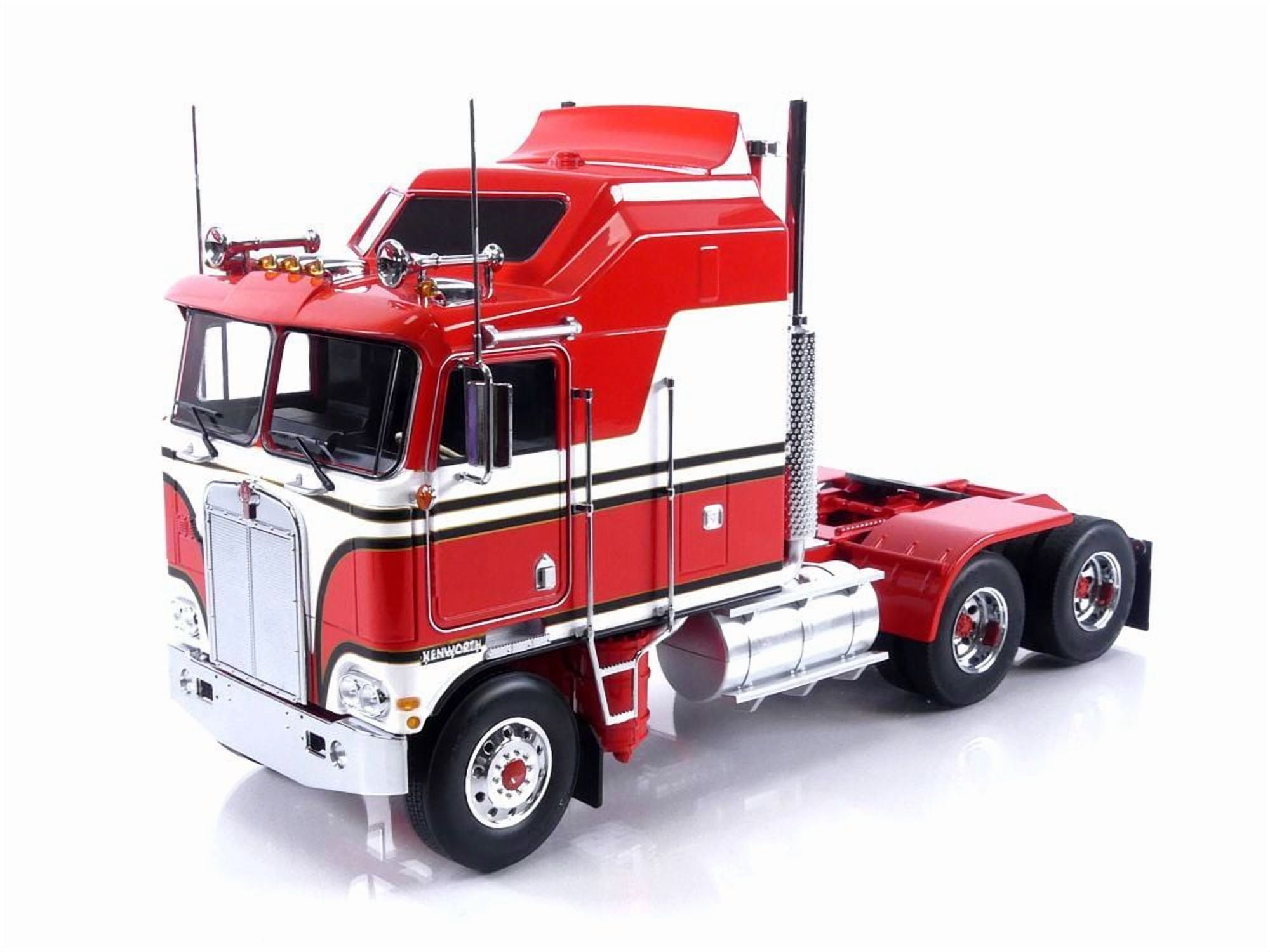 1976 ケンワース K100 エアロダイン　(レッド/ホワイト) KENWORTH 1976 K100 Aerodyne Diecast Semi Toy by ROAD KINGS