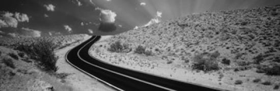 Road Las Vegas Nevada USA Canvas Art - Panoramic Images (36 x 12)