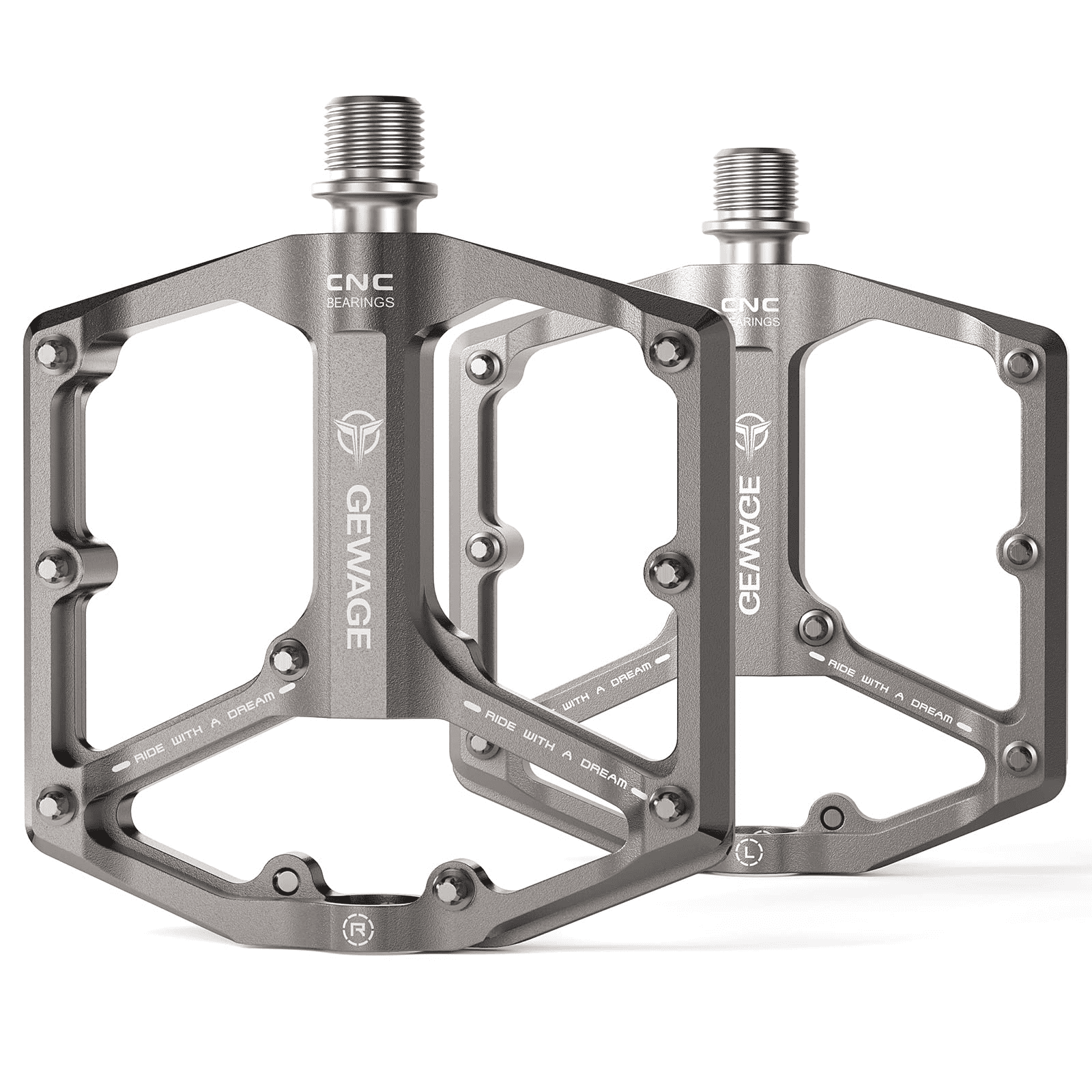 Walmart Bike Pedals Bearings, CNC Machined Alloy Flat Pedals