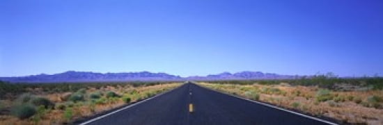 Road Nevada USA Canvas Art - Panoramic Images (36 x 12)