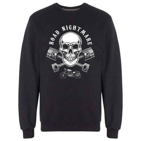 Road Nightmare Ride Graphic Sweatshirt Men -Image by Shutterstock, Male x-Large