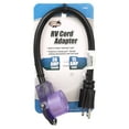 thumbnail image 1 of Road Power 09542 14/3 STW 15 to 30-Amp RV Adapter Extension Cord with Lighted End, 18-Inch, Black, 1 of 5