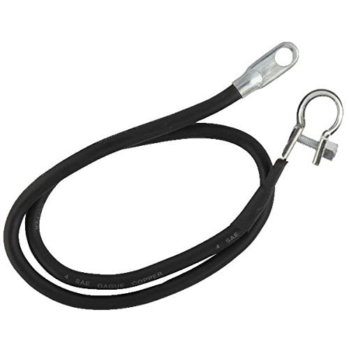 ROADPWR/WEB Coleman Cable Battery Cable 4 Gauge Top Post - Universal - 31 In, Multicolor  Indoor & Outdoor Use, NEC-Compliant