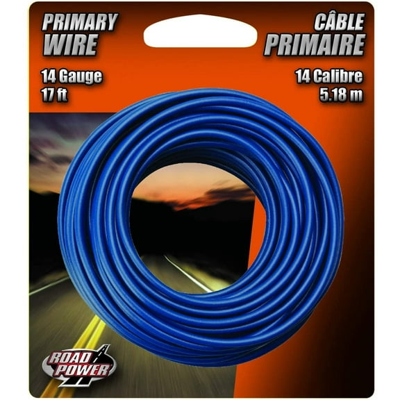 Road Power Automotive Copper Wire 55669433 - 14 Gauge - 17', Blue