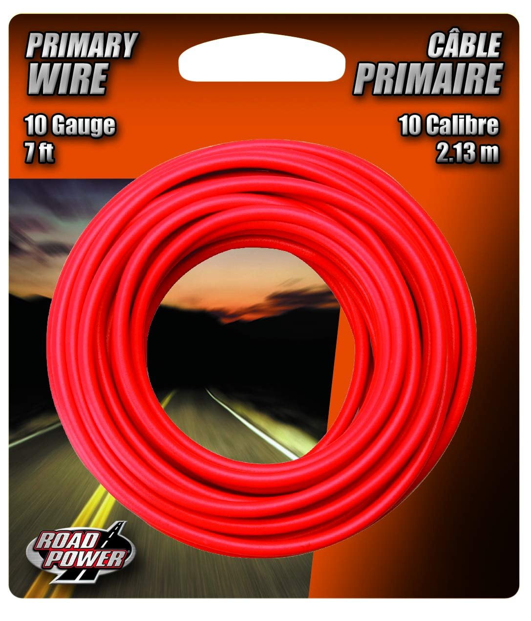 Road Power 55672133 10-Gauge 7-Foot Automotive Copper Wire, Red