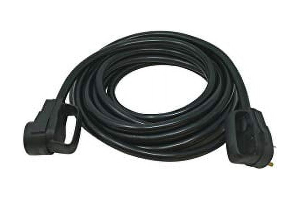 Road Power 65039601 25' 10/3 30-Amp Extension, Heavy Duty, Weather Resistant RV and Marine Boat Power Cord Suitable for Mobile Homes and Recreational Areas, Black