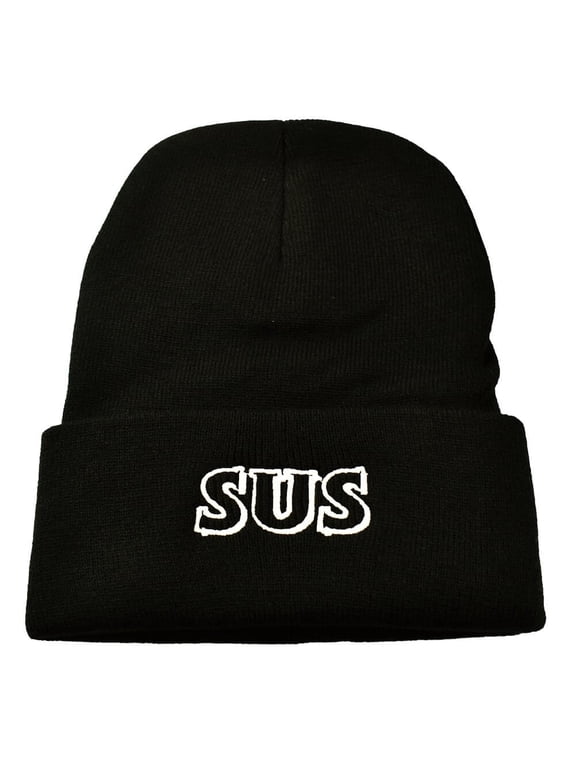 Sus Acrylic Beanie, Black, One Size