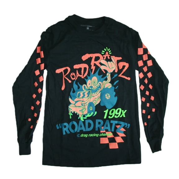 Road Ratz Drag Racing Champs Men's Graphic Print Shirt (Small)
