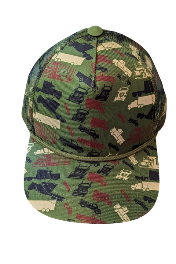 Trucker Camo Army Green Trucker Hat