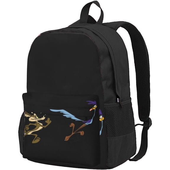 Road Runner-8 Cartoon Stylish Backpack Travel Hiking Camping Daypack Book Bag Schoolbag Laptop Bags