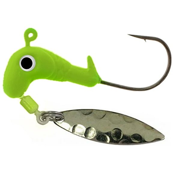 Road Runner Barbed Glow Head 1/16oz Underspin Jighead Chartreuse