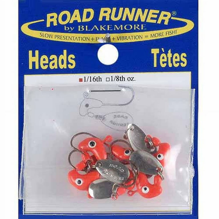 Road Runner Heads, 1/16 oz, Underspin Fishing jig. 