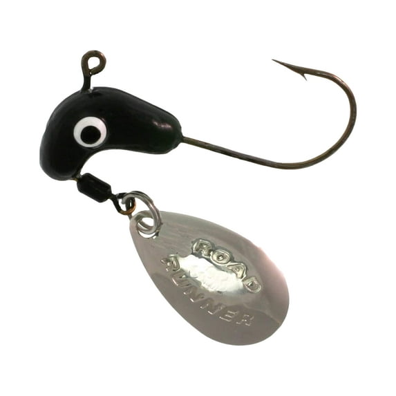 Road Runner Original Head 1/8oz Underspin Jighead Black 4PK
