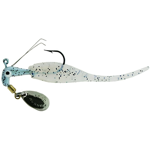 Road Runner Slab Runner Weedless Underspin with Baby Shad Jig Monkey Milk 1/8 oz
