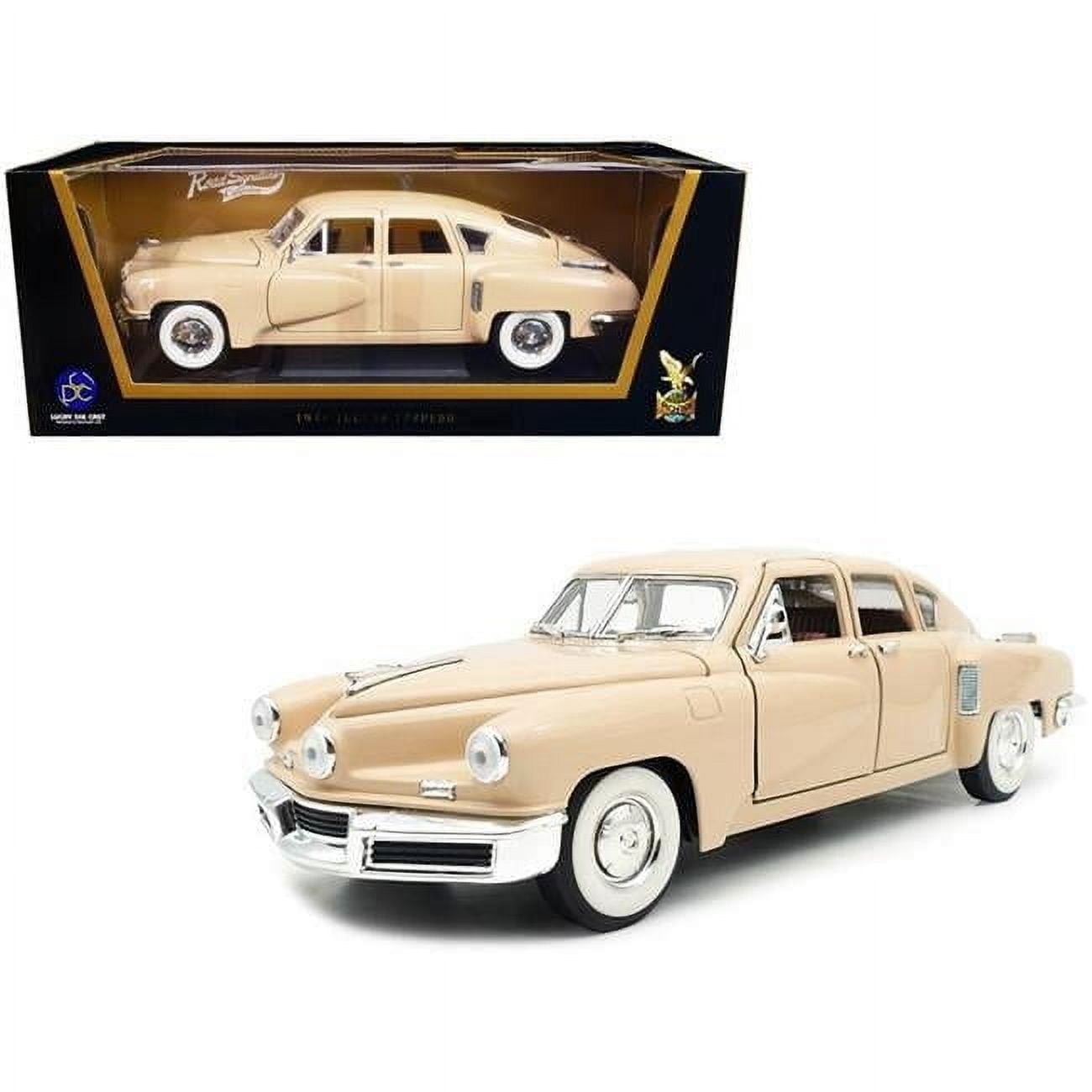 Road Signature 1948 Tucker Torpedo Cream Diecast Model Car, 1-18