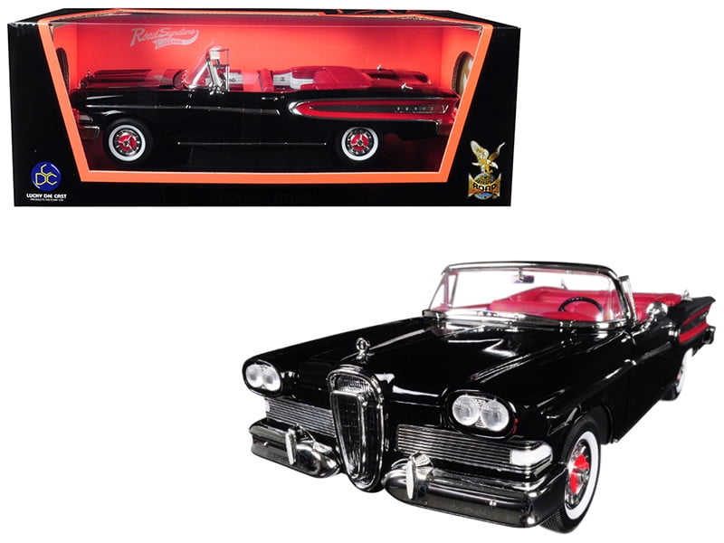 1958 Edsel Citation Convertible Black 1/18 Diecast Model Car by