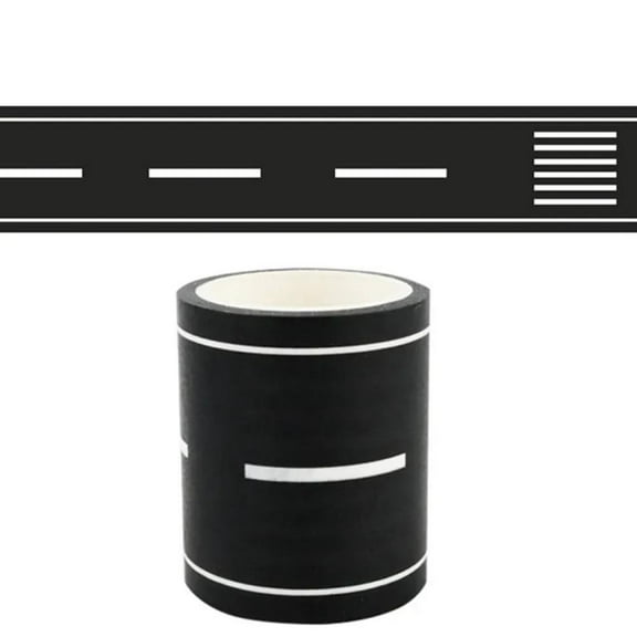 Road Tape for Toy Cars - Removable Adhesive Playroom Track for Train Sets, 1.8in x 16.4ft