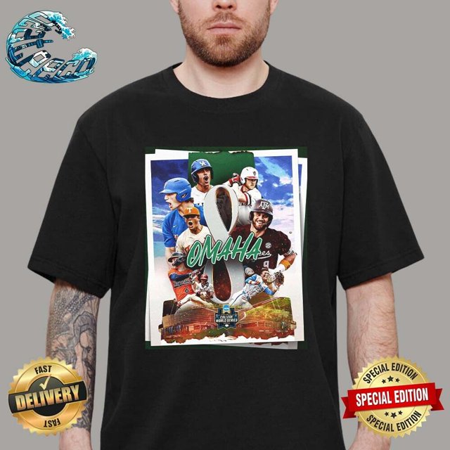 Road To Omaha 8 Group 2024 Men’S Baseball College World Series TShirt