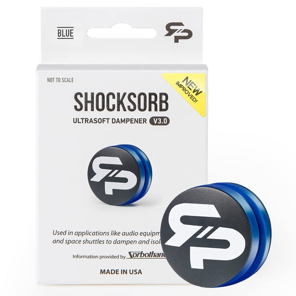 Road To Pro Tennis Racket Shocksorb Dampener V3. (Blue)