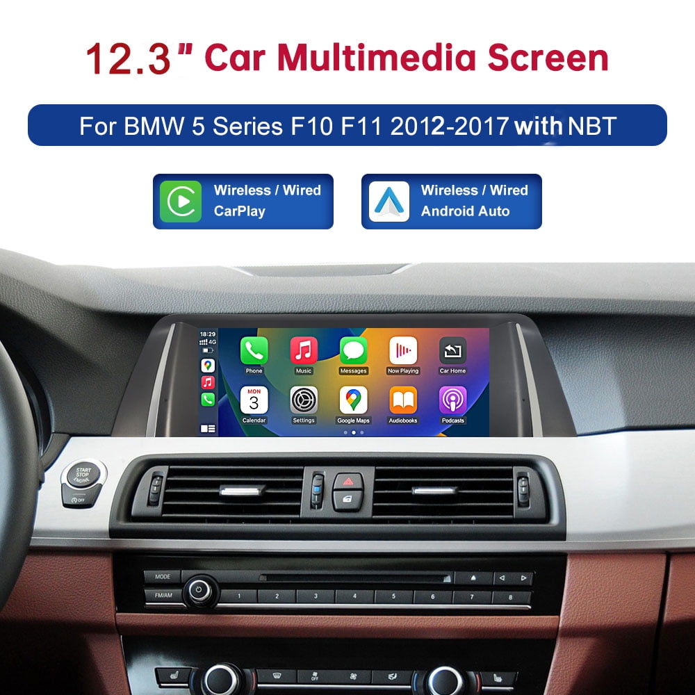 Autoradio 12.3 Pollici Per BMW Serie 3/4 (NBT 2013-2017) – Android 13.0, CarPlay, GPS, 8+128GB Con Chip Snapdragon 668S