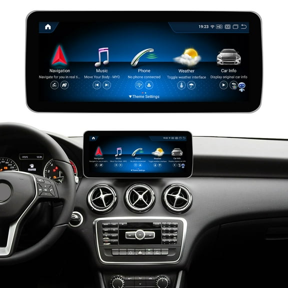 Road Top Android 13 Car Stereo 12.3" Car Touch Screen for Mercedes Benz CLA GLA Class X156 C117 2013-2015 Year with NTG 4.5/4.7, 8+256G, Support Wireless Carplay, Global Weather, Navigation