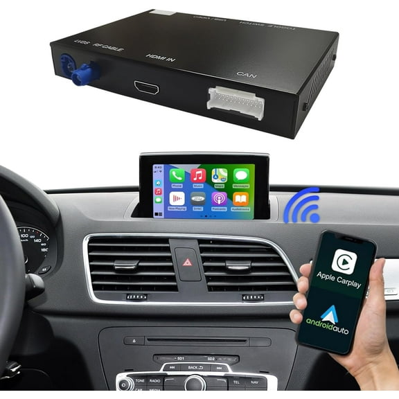 Road Top Car Wireless CarPlay Android Auto Retrofit Kit for Audi Q3 MMI 3G (HN+)