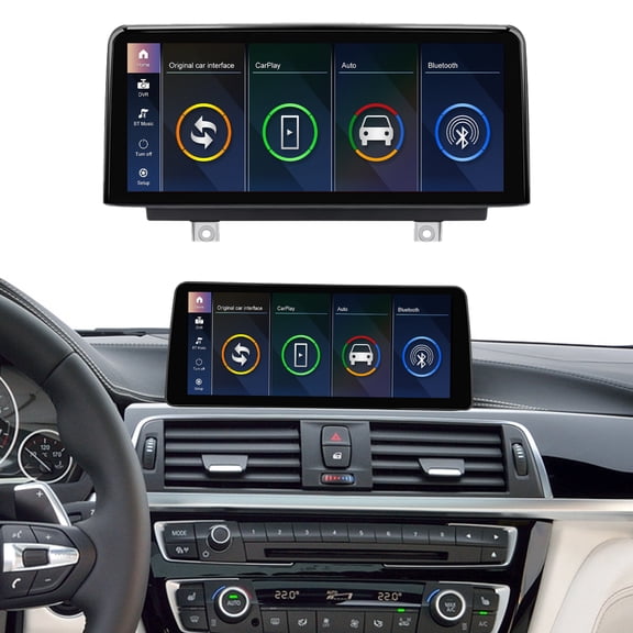Road Top Wireless CarPlay/Android Auto Car Stereo for 2013-2016 BMW 3/4 Series F30 F31 F32 F33 F34 F35 F36 NBT 10.25 Inch IPS Touch Screen Car Radio Navigation for Car Built-in DSP Mirrorlink