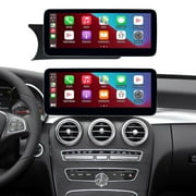 Road Top Wireless CarPlay Car Radio for 2008-2010 Benz C Class W205 GLC with NTG4.0 10.25 IPS Touch Screen Car Stereo GPS Navigation for Car Built-in DSP Android Auto