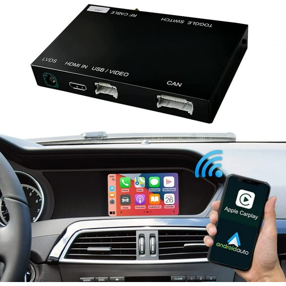 Road Top Wireless Carplay Android Auto In-Dash Unit for Mercedes Benz NTG45/47, 2012-2015