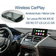 Road Top Wireless Carplay Android Auto Retrofit Kit for 2014-2019 Lexus Low Configuration NX RX IS ES GS LS LX, Support Mirror Link, AirPlay, Autolink, Rear View, Siri, GPS Navigation, Music, Video