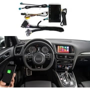 Road Top Wireless Carplay Android Auto Retrofit Kit for Audi A4 A5 S4 S5 RS4 RS5 Q5 2008-2015 with 3GMMI Factory Screen Update, Support Mirrorlink, Siri, Original Control, Camera