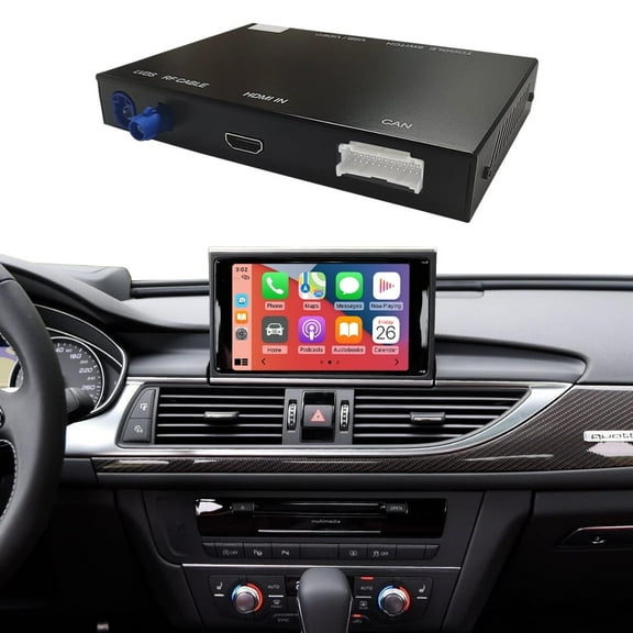 Road Top Wireless Carplay Android Auto Retrofit Multimedia Kit for Audi A6 A7 MMI 3G Radio Bluetooth Siri Mirrorlink