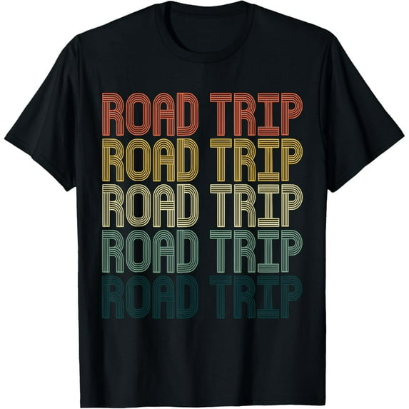 Road Trip 2022 Vintage Matching Family T-Shirt men and women can wear, black, white, gifts