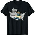 thumbnail image 1 of Road Trip 2023 Fun Family Friends Vacation Tee T-Shirt Black 4X-Large, 1 of 4