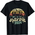thumbnail image 1 of Road Trip 2024 Retro Vintage T-Shirt men and women can wear, black, white, gifts, 1 of 4