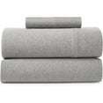 thumbnail image 1 of Road Trip America Jersey Sheet Set - 3 Pieces Twin Cotton Sheets Set - Stretchable Ultrasoft Luxury Knit Bed Linen (Light Gray, Twin), 1 of 5