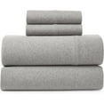 thumbnail image 1 of Road Trip America Jersey Sheet Set - 4 Pieces King Cotton Sheets Set - Stretchable Ultrasoft Luxury Knit Bed Linen (Light Gray, King), 1 of 5
