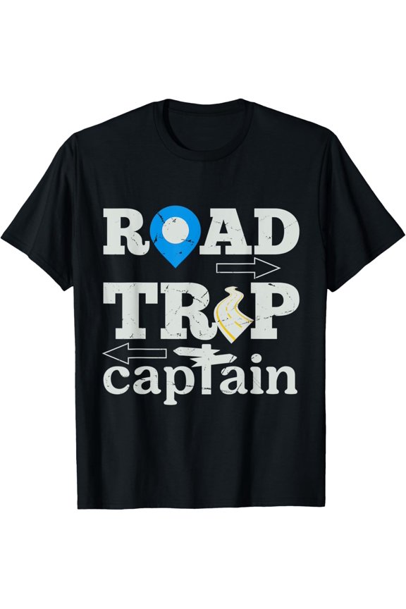 Road Trip Captain design Outdoor RV Camping Groups Traveling T-Shirt