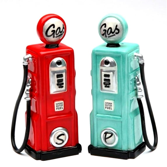 Road Trip - Gas Salt & Pepper Shaker By Robin Roderick