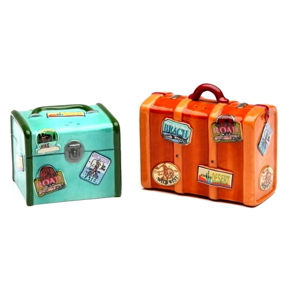 Road Trip - Luggage Salt & Pepper Shaker By Robin Roderick