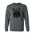 thumbnail image 1 of Road Trip Route 66 Adult Long Sleeve T-shirt, 1 of 3