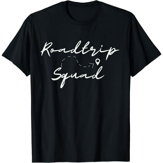 Road Trip Squad 2024 Map Family Friend Cousin Winter Break T-Shirt